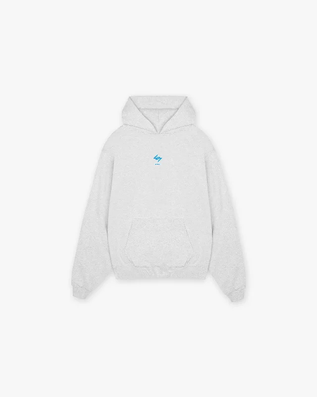Shop now and enjoy massive savings on stylish clothing for all seasons.  247 Oversized Hoodie - Ash Grey Electric Blue