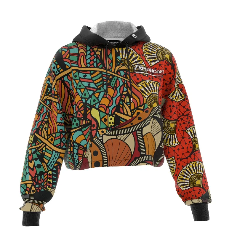 Shop men’s clothing now and enjoy amazing savings.  African Pattern Cropped Hoodie
