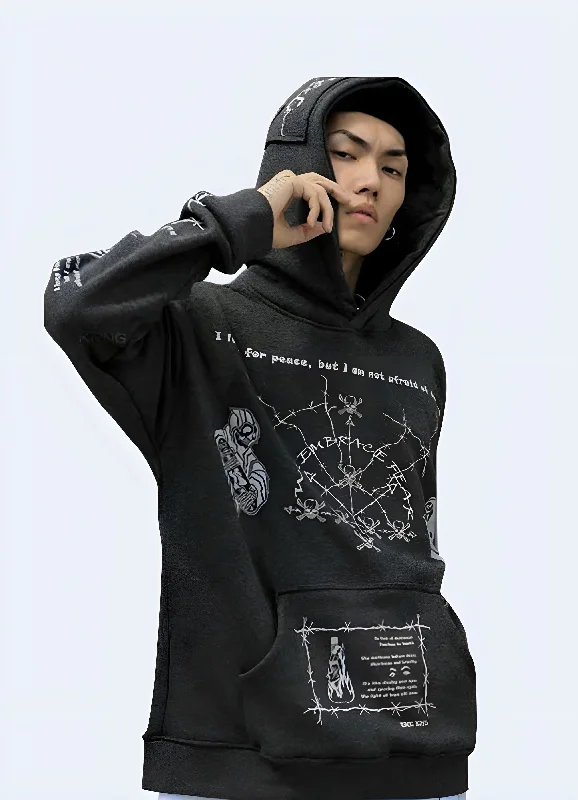 Last chance! Men’s clothing at unbeatable prices.  Barbed Wire Hoodie