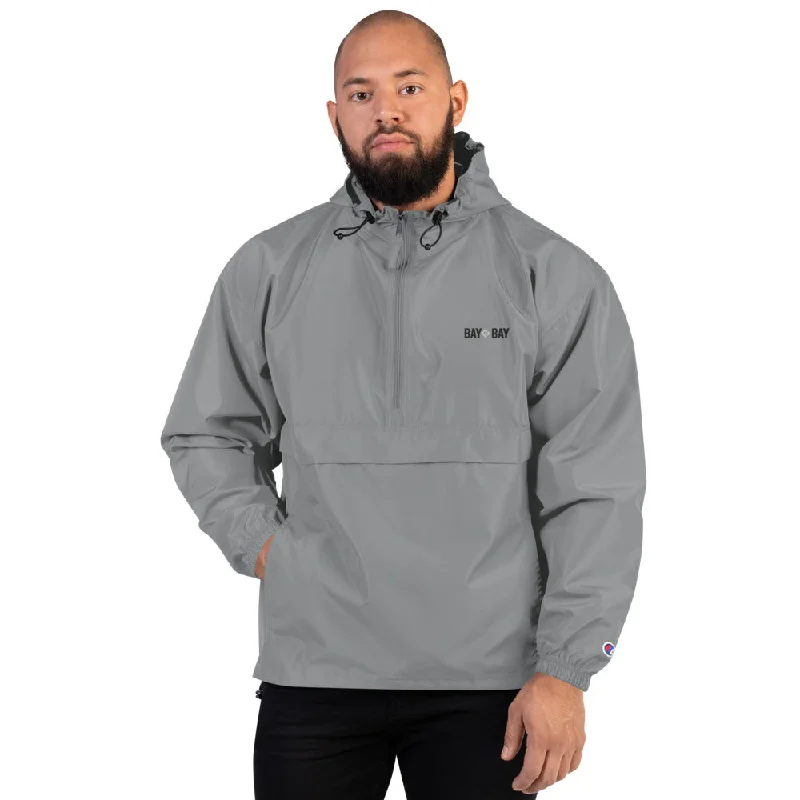 Last chance! Men’s clothing at unbeatable prices.  Bay to Bay Graphite Windbreaker