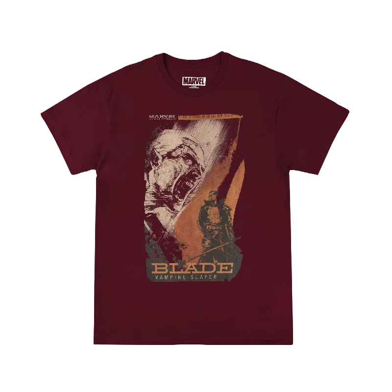 Time to shop! Men’s clothing deals you can’t resist.  Blade Maroon Grindhouse Poster Tee