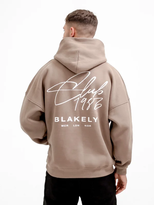 Flash deals on men’s  clothing – Grab yours today!  Club Relaxed Hoodie - Brown