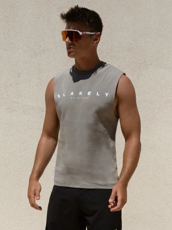 Shop stylish clothing for less – Great deals this week only. Maui Sleeveless Tee - Stone Grey Shop stylish clothing for less – Great deals this week only. Maui Sleeveless Tee - Stone Grey
