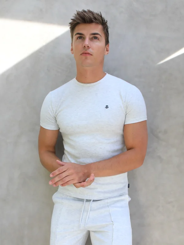 Exclusive clothing deals for customers – Shop today! Verona Slim T-Shirt - Marl White Exclusive clothing deals for customers – Shop today! Verona Slim T-Shirt - Marl White