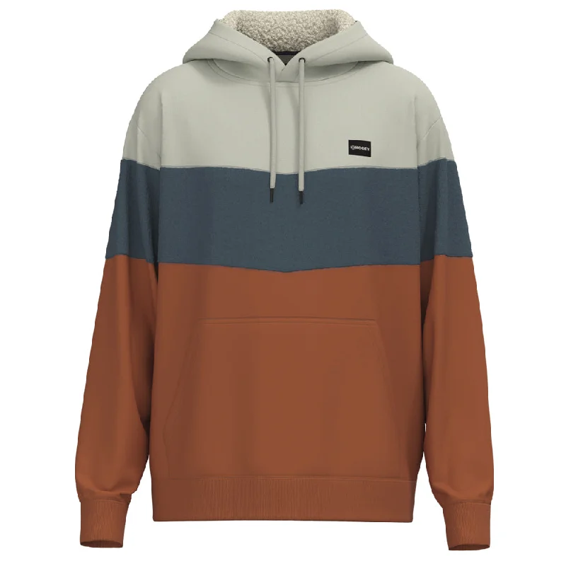 New season, new deals – shop men's clothing now!  "Breck" Grey/Blue/Orange Hoody