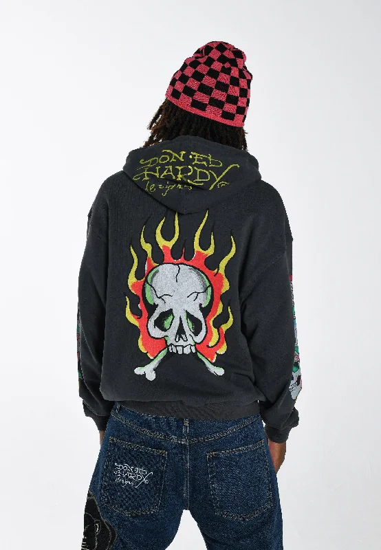 Shop affordable clothing for less – Big discounts online now. Mens Burning Skull Graphic Hoodie - Black Shop affordable clothing for less – Big discounts online now. Mens Burning Skull Graphic Hoodie - Black