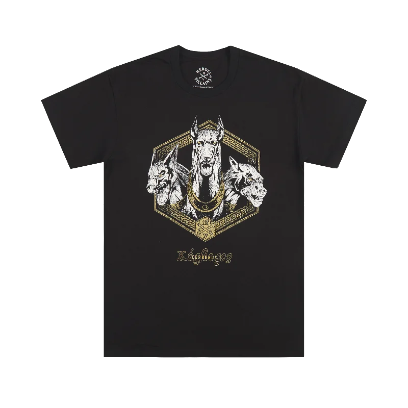 Shop affordable and stylish clothing – Limited-time discounts.  Cerberus Heads Black Tee
