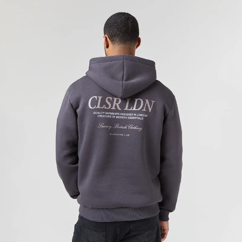 Exclusive offers on men’s wardrobe essentials – save more now!  CLSR LDN Luxe Hoodie | Charcoal