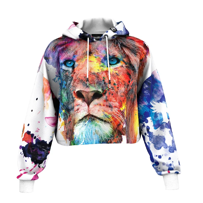 Upgrade your wardrobe with stylish men's apparel – now on sale! Colorful Lion Cropped Hoodie Upgrade your wardrobe with stylish men's apparel – now on sale! Colorful Lion Cropped Hoodie