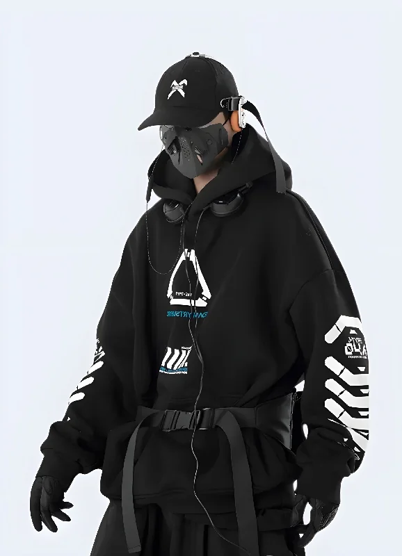Save more with bundle deals on men’s fashion items.  Cyberpunk Techwear Hoodie