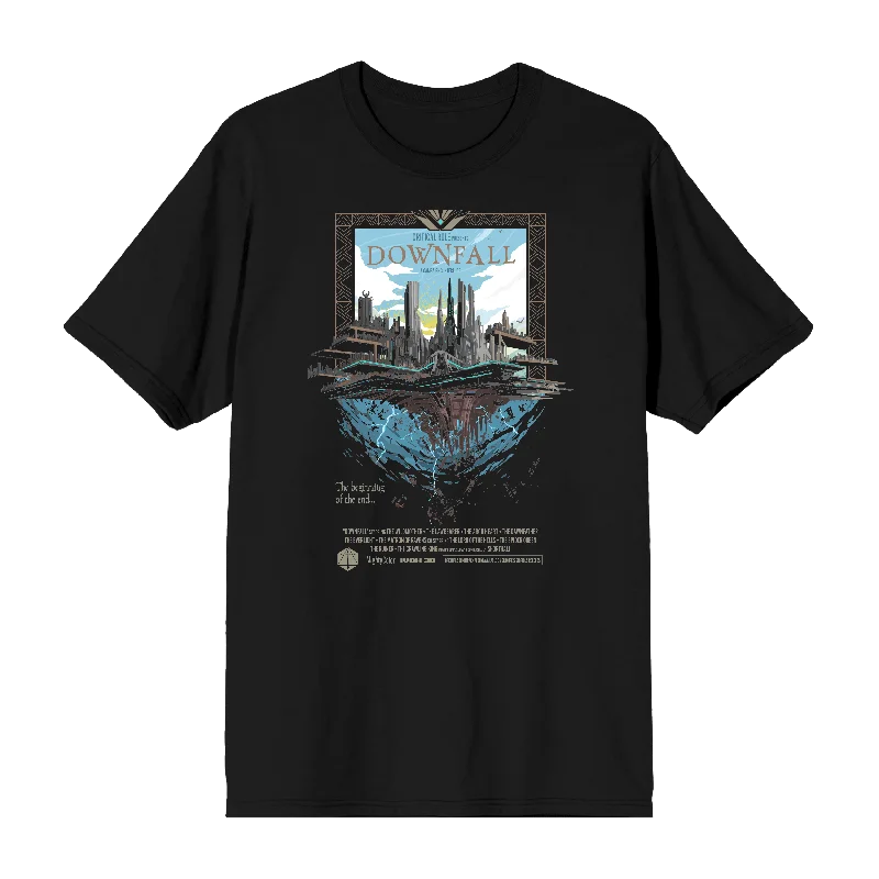 Big discounts on men’s wear – Shop now and save!  Downfall Poster Charcoal Tee