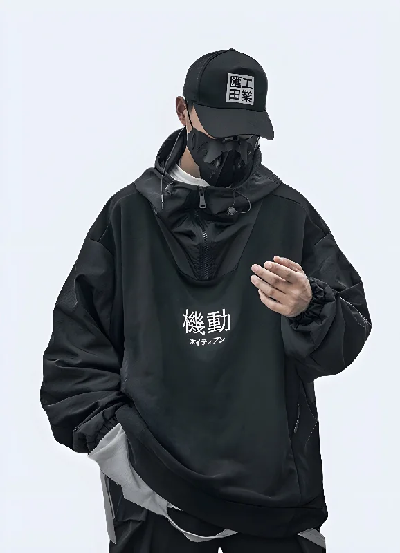 Shop affordable and stylish clothing – Limited-time discounts.  Japanese Techwear Hoodie