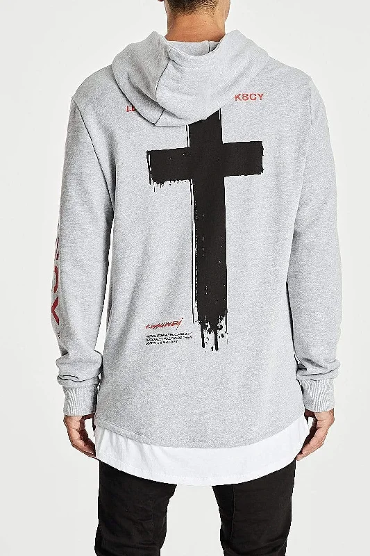 Special offers on the latest clothing collections – Don’t miss out!  Kiss Chacey MENS SHADOWS LAYERED HEM HOODIE SWEATER - GREY MARLE