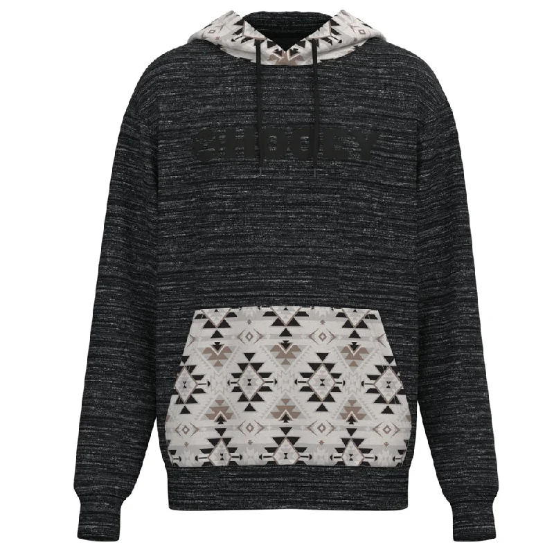 Shop the latest men's clothing trends at a fraction of the price.  "Lock-Up" Black/ Aztec w/ Black Logo Hoody