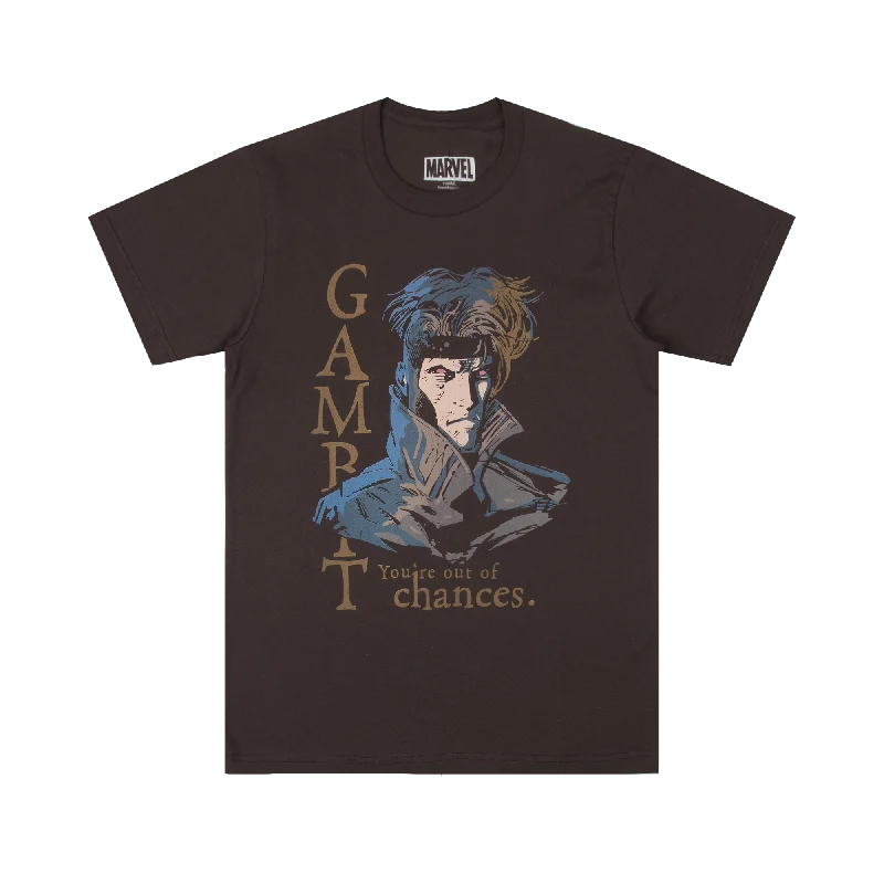 Limited-time offer!  Gambit You're Out Of Chances Brown Tee