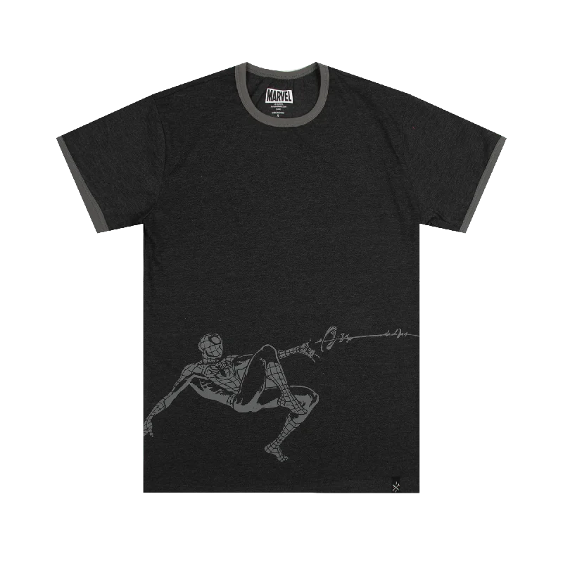 Shop stylish men’s clothing and enjoy amazing discounts.  Spider-Man Web Slinging Charcoal Tee