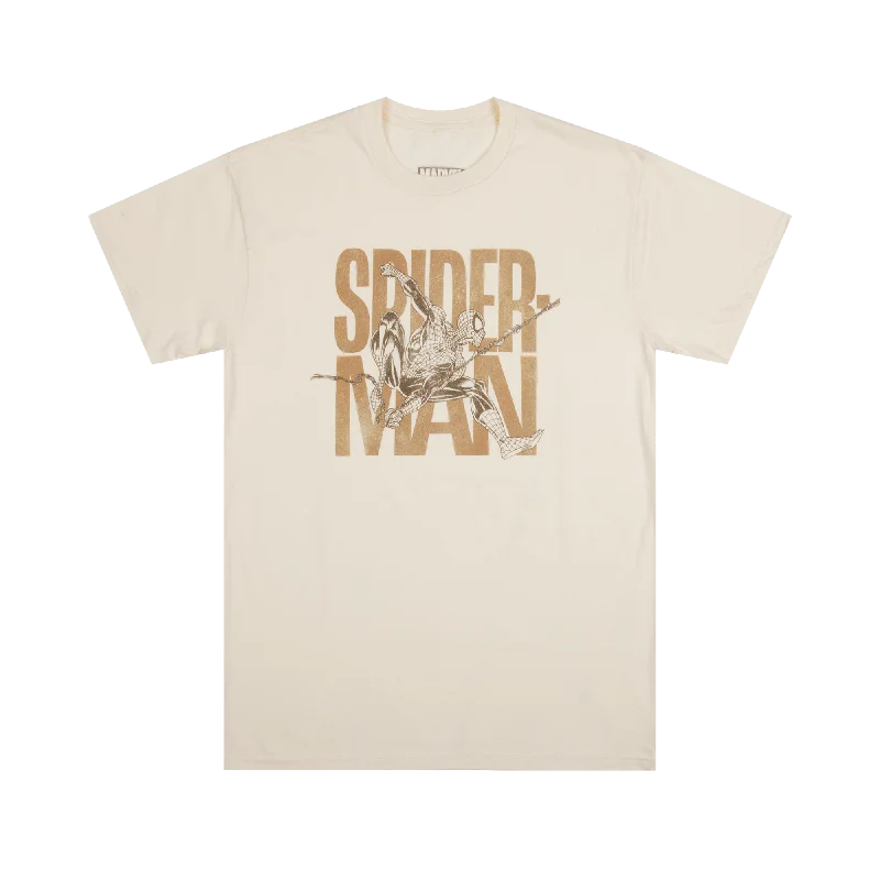 Get men’s fashion for less – shop the best deals of the year.  Spider-Man Web Slinging Natural Tee