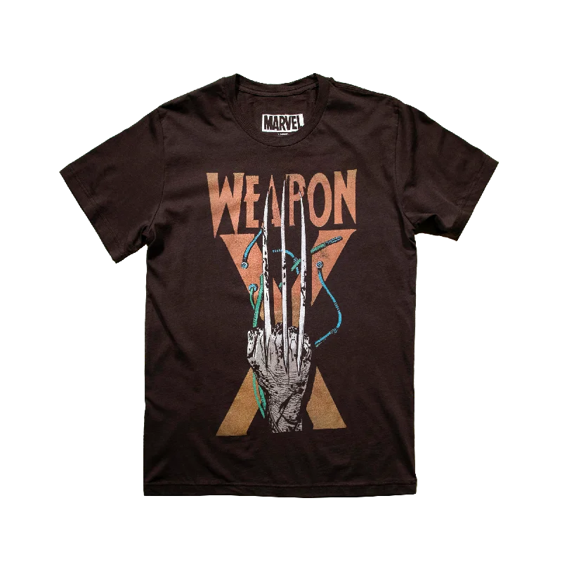 Shop the best clothing sale – Limited-time offer.  Weapon X Claw Brown Tee