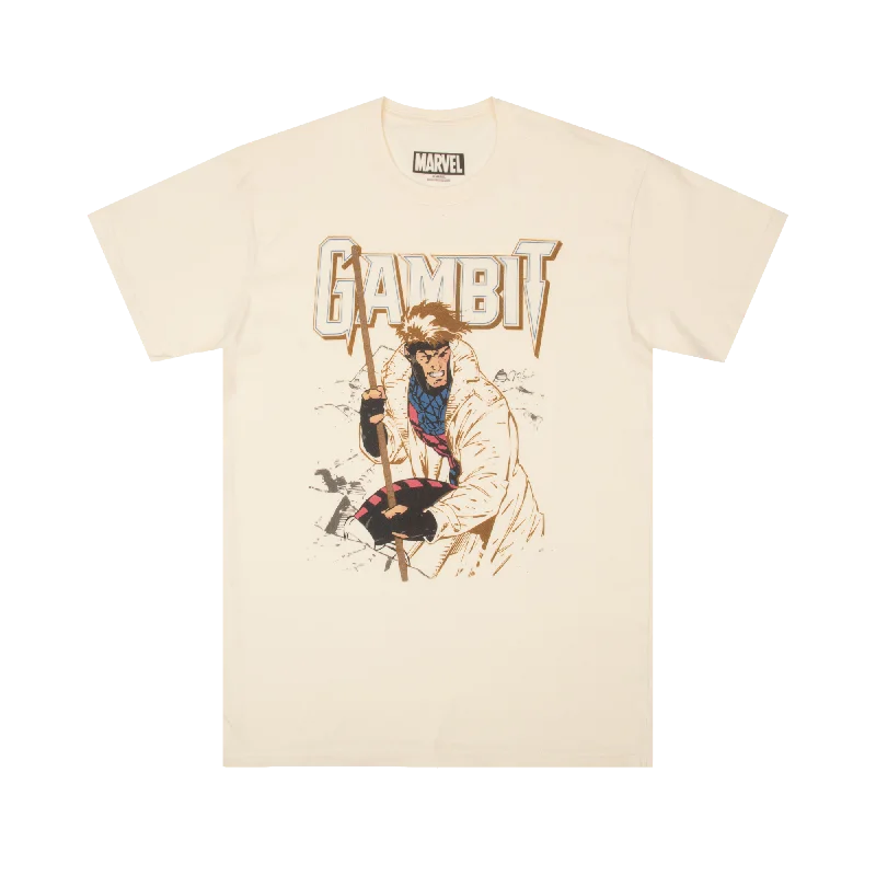 Limited-time sale: Save on all your favorite clothing items. Gambit With Bō Staff Natural Tee Limited-time sale: Save on all your favorite clothing items. Gambit With Bō Staff Natural Tee