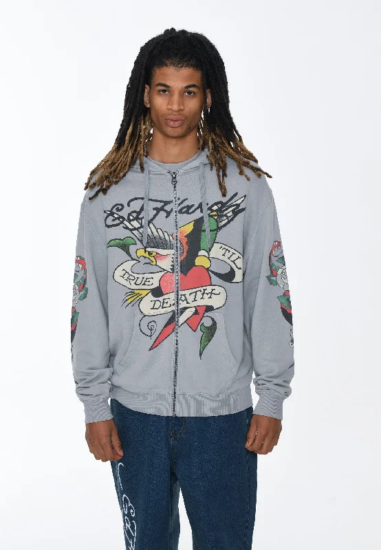 Men’s fashion just got more affordable – shop now! Mens True Snake Zip Through Hoodie - Grey Men’s fashion just got more affordable – shop now! Mens True Snake Zip Through Hoodie - Grey