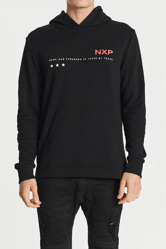 Last chance! Men’s clothing at unbeatable prices.  Nena & Pasadena MENS PROMINENT STEP HEM HOODED SWEATER - JET BLACK