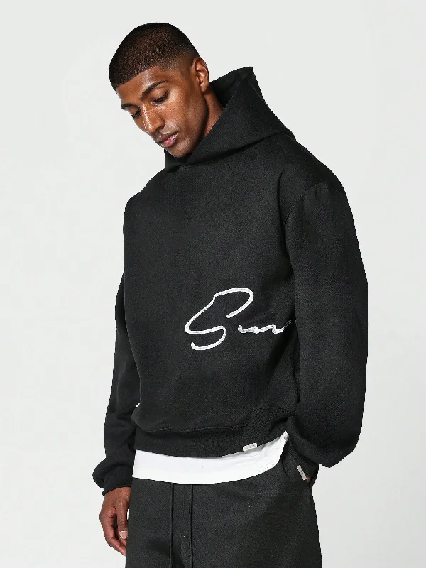 Save big on men’s casual wear – today only!  Overhead Hoodie With Signature Embroidery