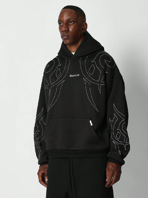 Shop the best clothing sales of the year!  Regular Fit Overhead Hoodie With Chest & Sleeve Embroidery