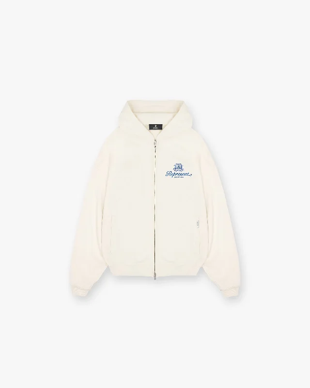 Time to upgrade your wardrobe – shop men’s fashion on sale.  Permanent Vacation Zip Up Hoodie - Antique White