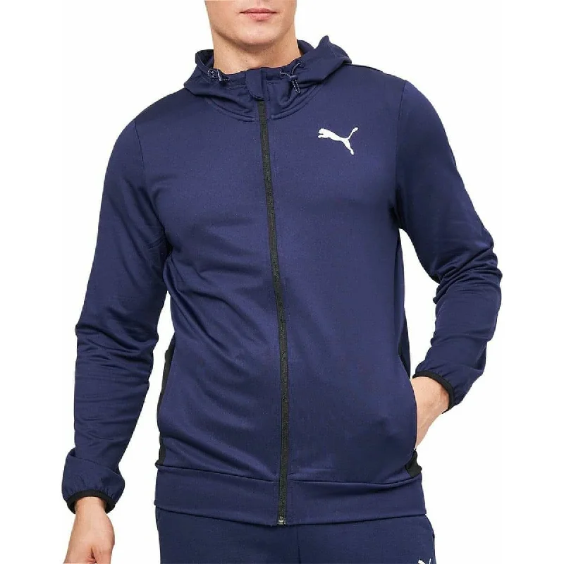 Save up to 60% on new arrivals in clothing – Shop now!  Puma Ready To Go Full Zip Mens Training Hoody - Navy
