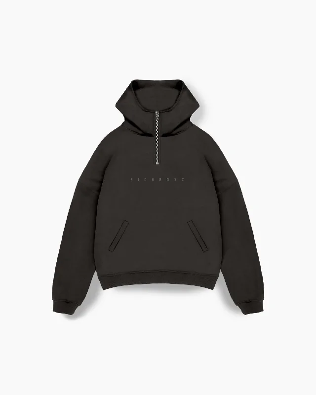Limited-time promo – up to 70% off on men's essentials.  QUARTER ZIP HOODIE - COAL