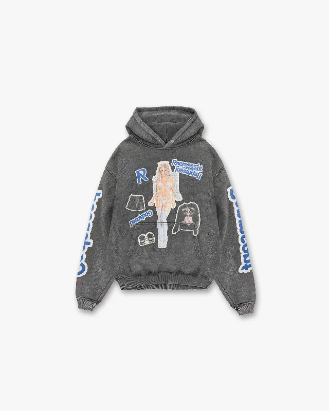 Shop seasonal clothing deals – Big savings on fashion essentials.  Question Your Innocence Hoodie - Vintage Grey