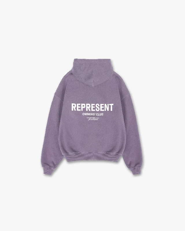 Upgrade your wardrobe with stylish men's apparel – now on sale!  Represent Owners Club Zip Hoodie - Vintage Violet