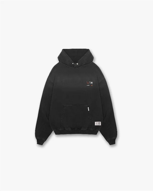 Seasonal sale  Represent X Marais Logo Lock Up Hoodie - Aged Black