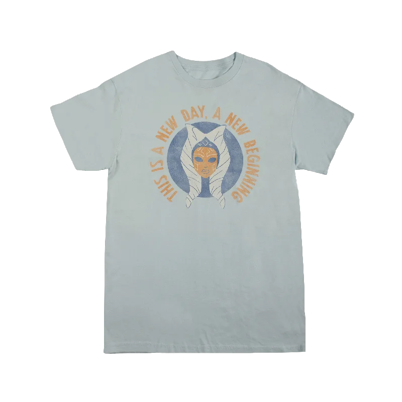 Get stylish outfits for every occasion – Shop now and save! Ahsoka It's a New Day Blue Tee Get stylish outfits for every occasion – Shop now and save! Ahsoka It's a New Day Blue Tee
