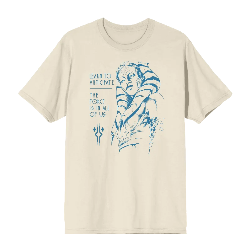 Flash deals on men’s  clothing – Grab yours today!  Ahsoka Series Ahsoka Natural Tee