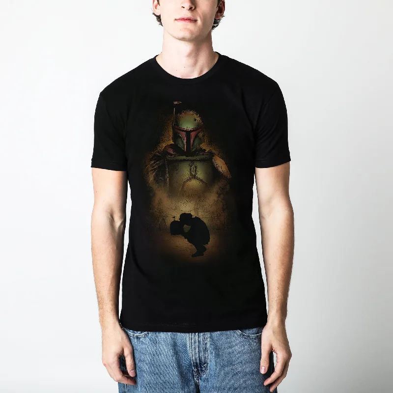 Exclusive offers on the latest clothing styles for men . Boba Fett Rising Black Tee Exclusive offers on the latest clothing styles for men . Boba Fett Rising Black Tee