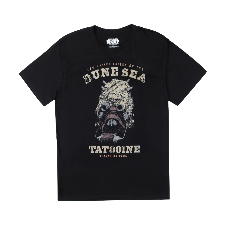 Upgrade your look with stylish, affordable men’s clothing. Dune Sea Tusken Raider of Tatooine Black Tee Upgrade your look with stylish, affordable men’s clothing. Dune Sea Tusken Raider of Tatooine Black Tee