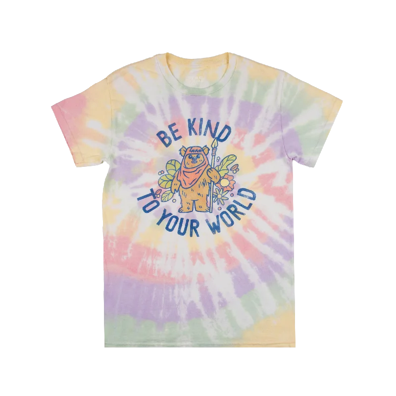 Seasonal clearance – Save on all clothing essentials this weekend. Ewoks Be Kind To Your World Tie Dye Tee Seasonal clearance – Save on all clothing essentials this weekend. Ewoks Be Kind To Your World Tie Dye Tee