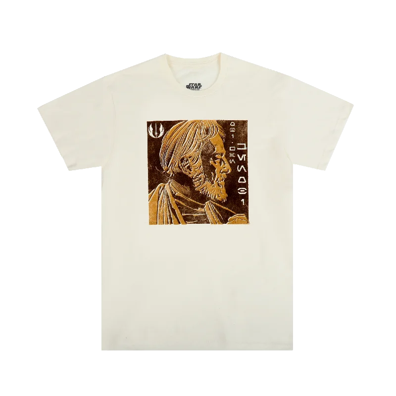 Shop stylish men’s clothing and enjoy amazing discounts. Obi-Wan Kenobi Profile Natural Tee Shop stylish men’s clothing and enjoy amazing discounts. Obi-Wan Kenobi Profile Natural Tee