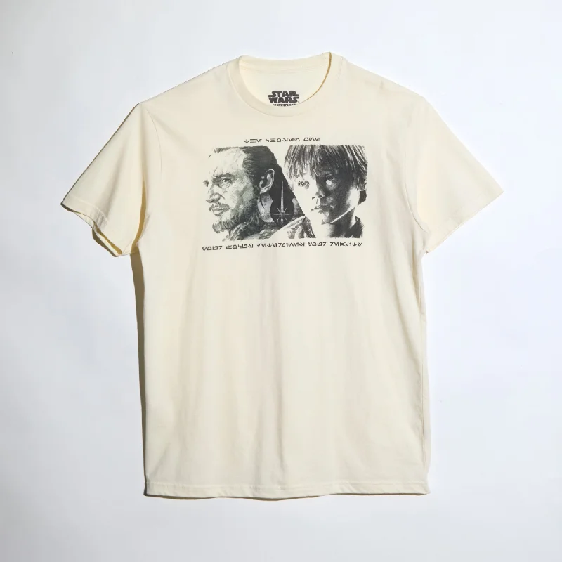 Get the latest styles in clothing – Shop now for unbeatable deals. Qui-Gon Jinn & Anakin Chosen One Natural Tee Get the latest styles in clothing – Shop now for unbeatable deals. Qui-Gon Jinn & Anakin Chosen One Natural Tee