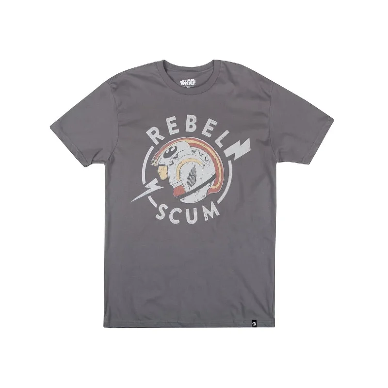 Shop the best clothing sale – Limited-time offer.  Rebel Scum Helmet Charcoal Tee