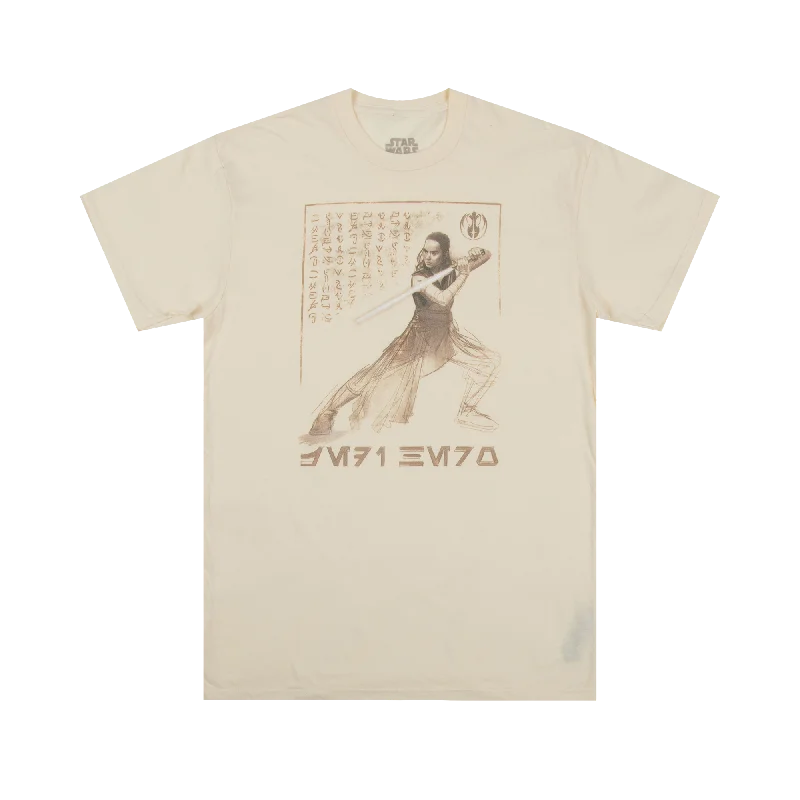 Save up to 60% on new arrivals in clothing – Shop now!  Rey Jedi Hero Natural Tee