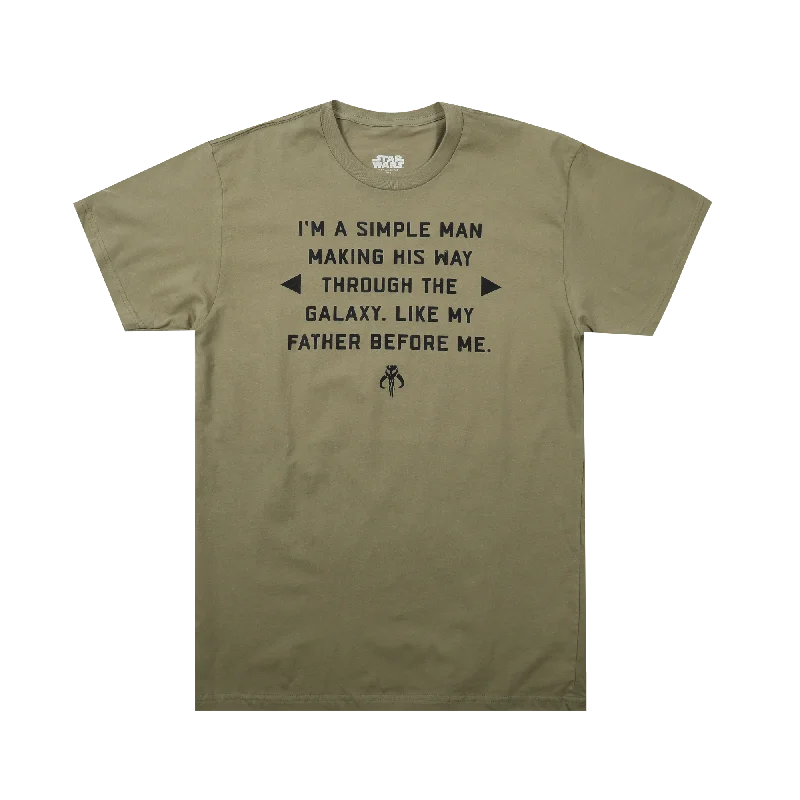 Time to shop! Men’s clothing deals you can’t resist.  Simple Man Quote Olive Tee