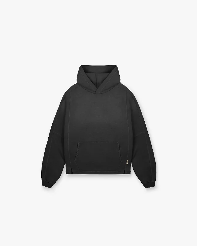 Check out the best prices on men's fashion basics – limited time offer.  Stepped Hem Hoodie - Stained Black