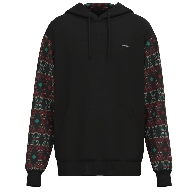 Shop stylish and affordable clothes –   "Summit" Black w/Multi Color Aztec Hoody