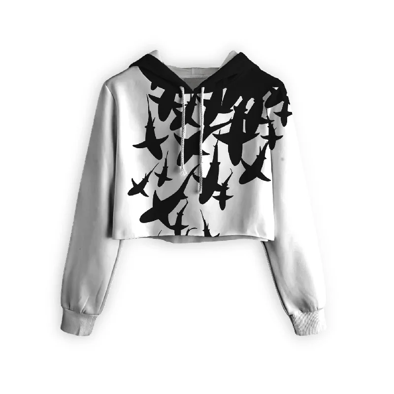 Shop the essentials – men’s wardrobe must-haves on sale.  Swarm Of Sharks Cropped Hoodie