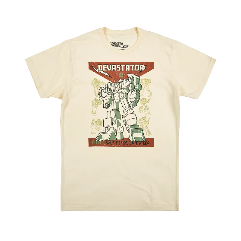 Don’t wait – shop the biggest sale of the season on men’s clothing!  Devastator Gen 1 Natural Tee