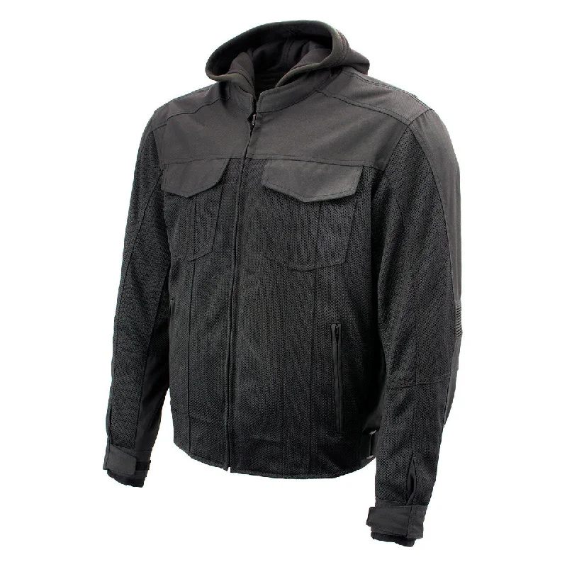 Don’t miss out on men’s fashion sales – shop today and save big! Xelement B91033 Men's 'Requiem' Black Mesh Jacket with X-Armor and Removable Hoodie Don’t miss out on men’s fashion sales – shop today and save big! Xelement B91033 Men's 'Requiem' Black Mesh Jacket with X-Armor and Removable Hoodie