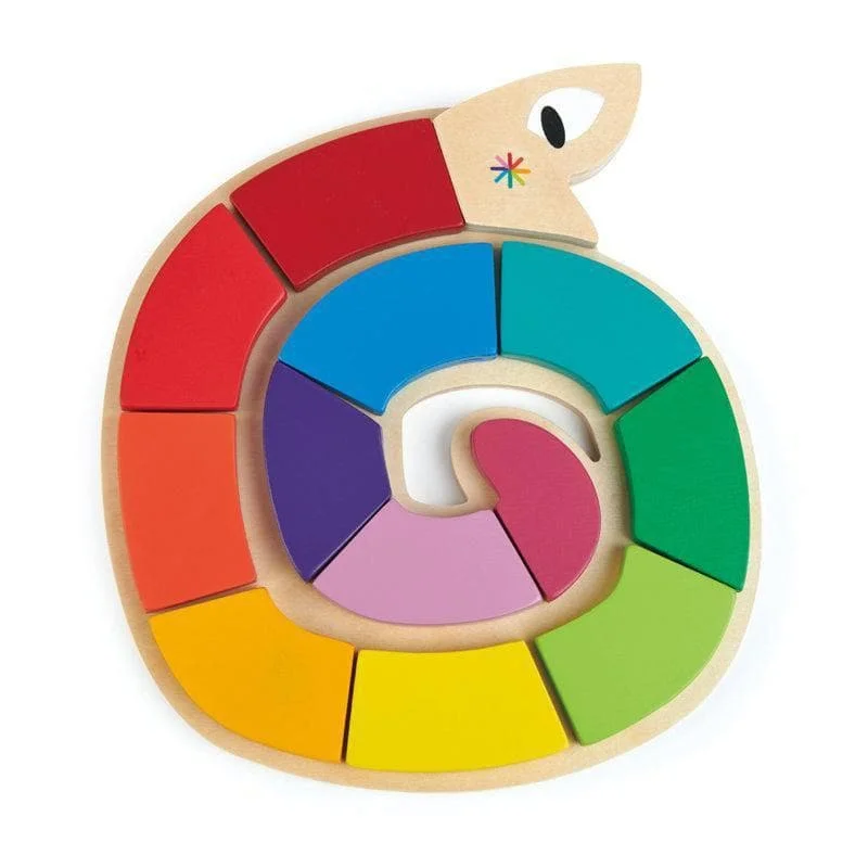 age-appropriate wooden toys                   Colour Me Happy - Wooden Worm Puzzle