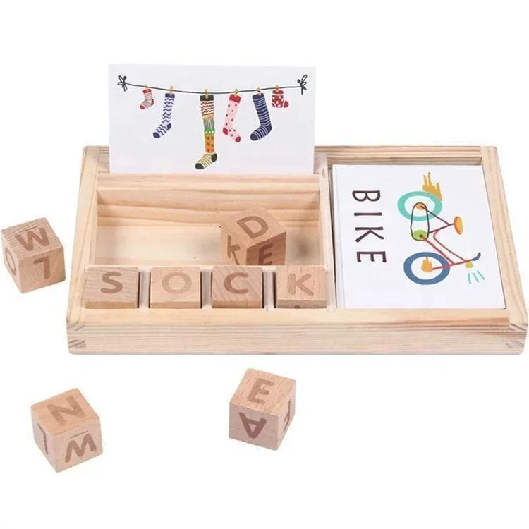 thoughtfully designed wooden toys              Wooden Educational & Language Development Cards